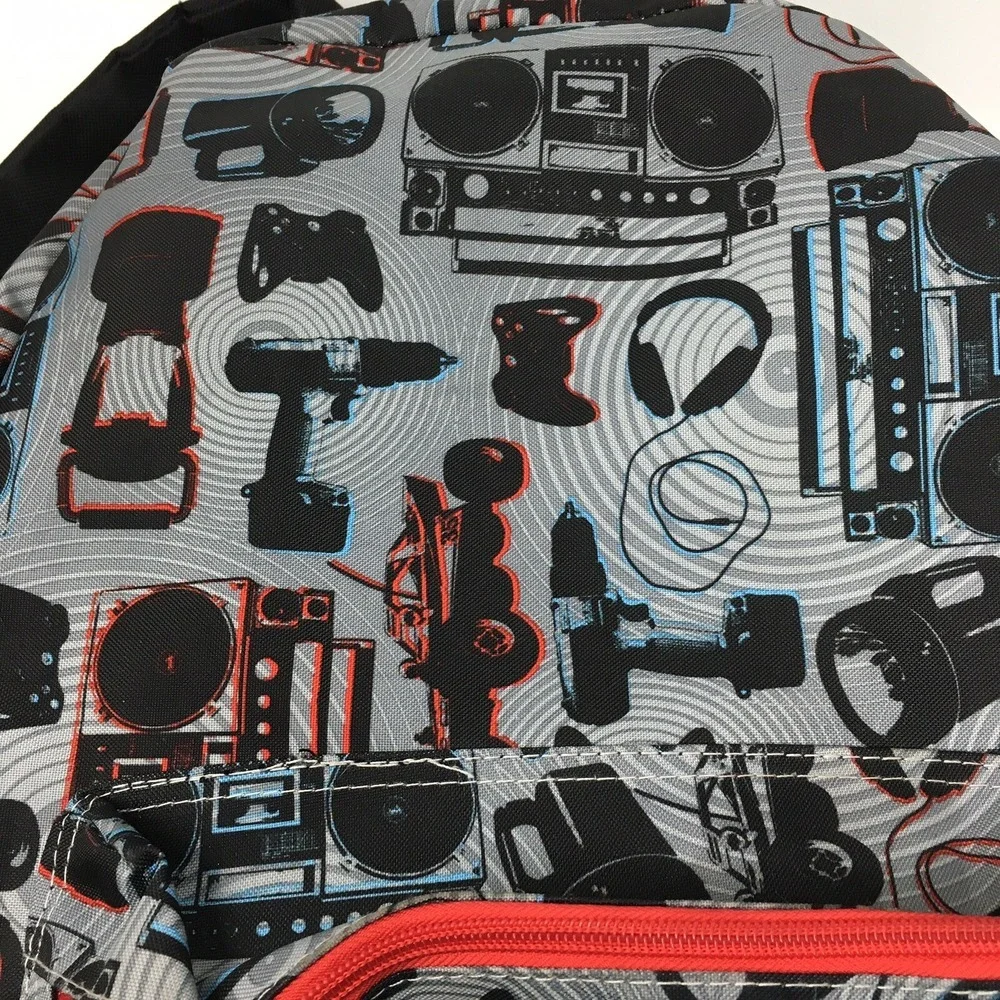 Mad Labs Backpack, Book Bag - Black, Gray, Red, Maverick Accessory Design‎ NWOT